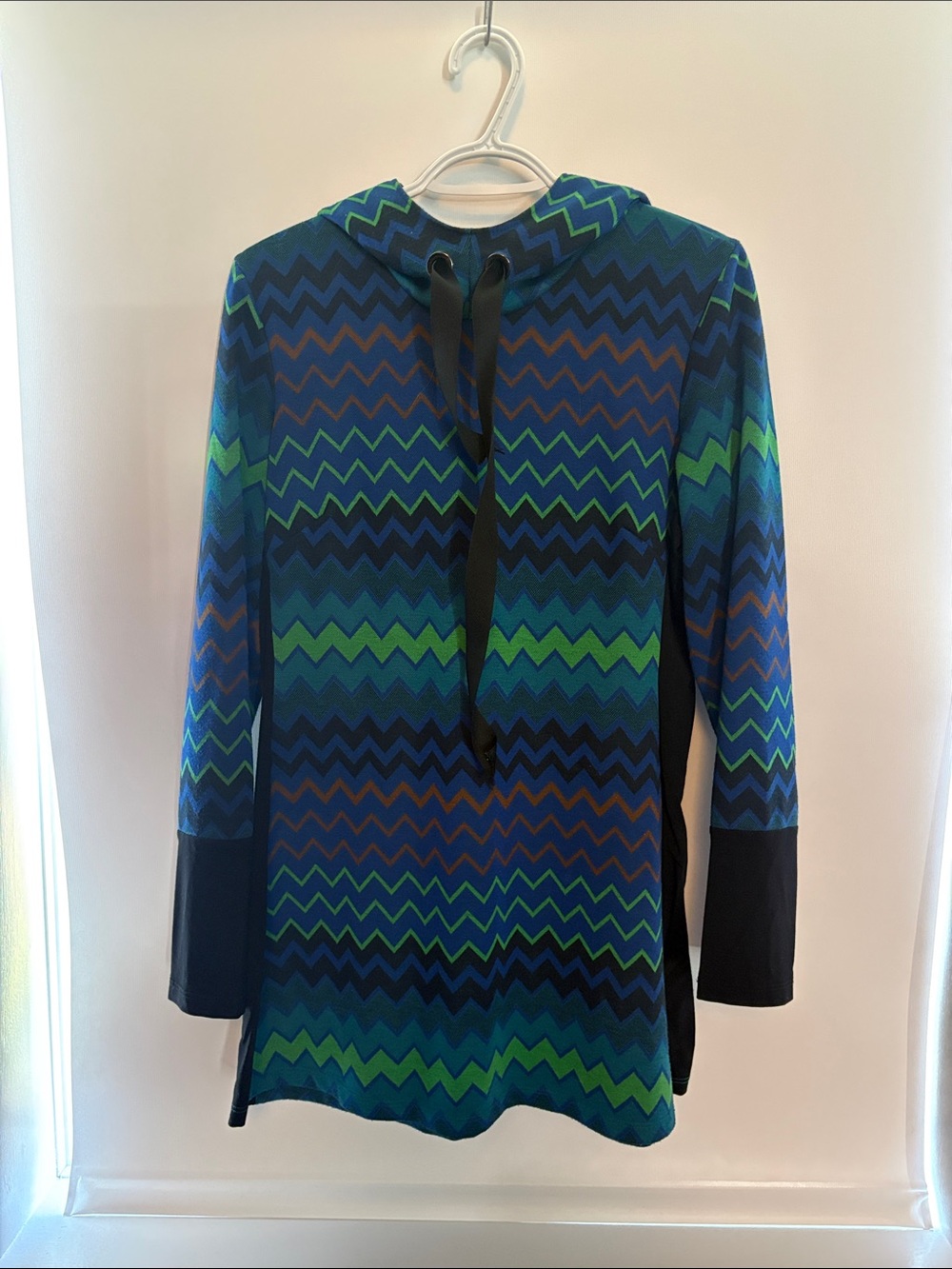Chevron Hooded Tunic